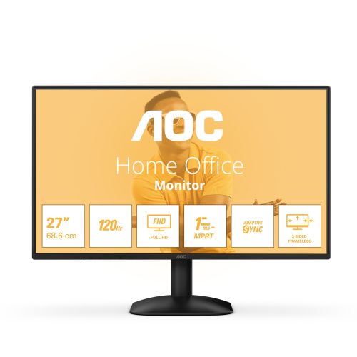 Monitor AOC 27B31H 68,6 cm (27"), 1920x1080 (FHD9, IPS, 300cd/m2, 16:09 VGA+HDMI IPS črne barve