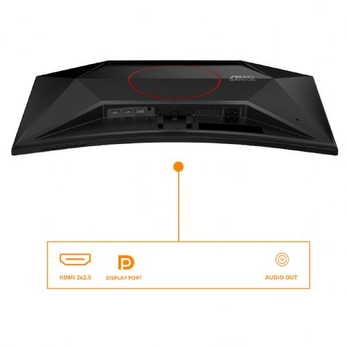 Monitor AOC C27G42E 68,6 cm (27"), 1920 x 1080 (FHD), VA, 300cd/m2, 4ms, 180Hz, HDMI+DP Ukrivljen črne barve