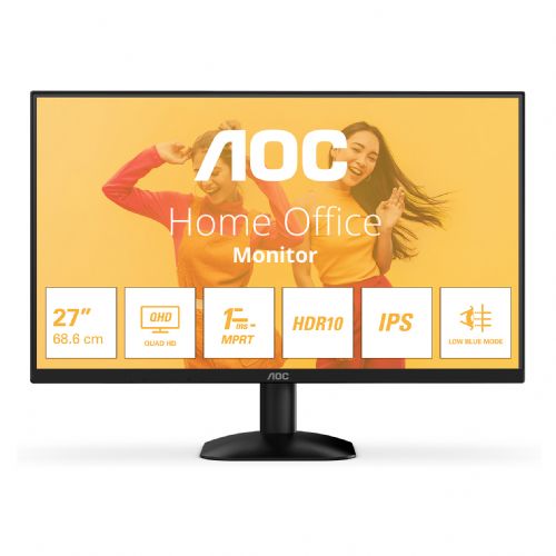 Monitor AOC Q27B35E 68,58 cm (27"), 2560 × 1440 (QHD), IPS, 75Hz, 4ms, 300cd/m2, 16,7mio 9821294831