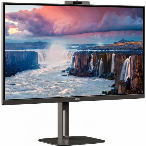 Monitor AOC Q27V5CW/BK 68,6 cm (27"), 2560x1440 (QHD), IPS, 300cd/m2, 16:09 HDMI+DP+USB-C spletna kamera IPS