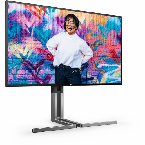 Monitor AOC U27U3CV 68,6 cm (27"), 3840 x 2160 (4K UHD), IPS, 16:9, HDMI, DP, USB-C 96 W, Lift crni