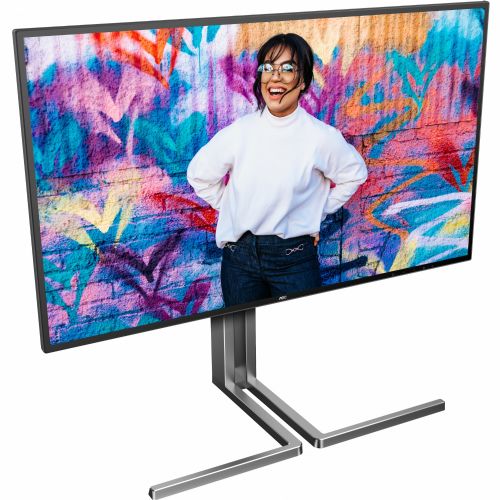 Monitor AOC U27U3CV 68,6 cm (27"), 3840 x 2160 (4K UHD), IPS, 16:9, HDMI, DP, USB-C 96 W, Lift crni