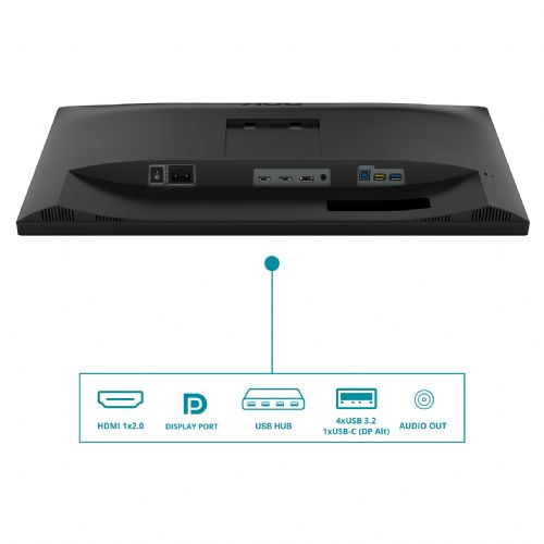 Monitor AOC CU34V5C/BK 86,4 cm (34"), 21:09 HDMI+DP+USB-C ukrivljen maloprodajni