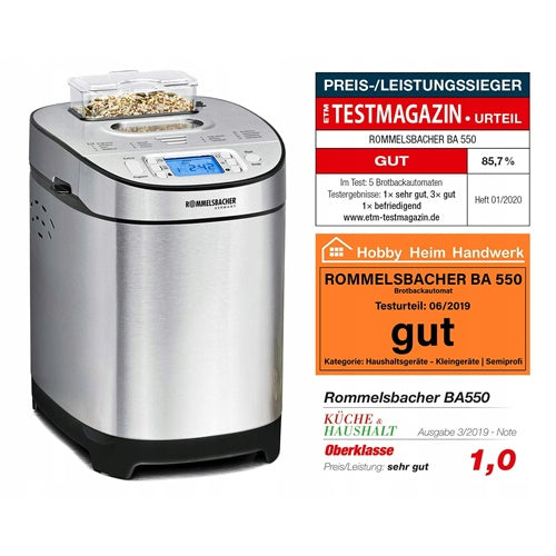 Aparat za peko kruha Rommelsbacher HEZ390011