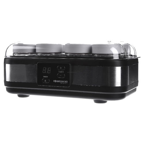 Aparat za pripravo jogurta Rommelsbacher JG 40, nerjaveče jeklo/črna