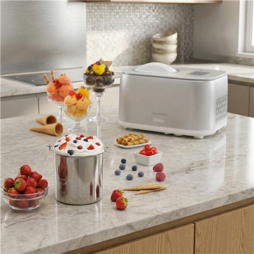 Aparat za pripravo sladoleda Ariete Gran Gelato 4v1 LCD zaslon, kompresor, snemljiva posoda, 100 W, funkcija jogurta
