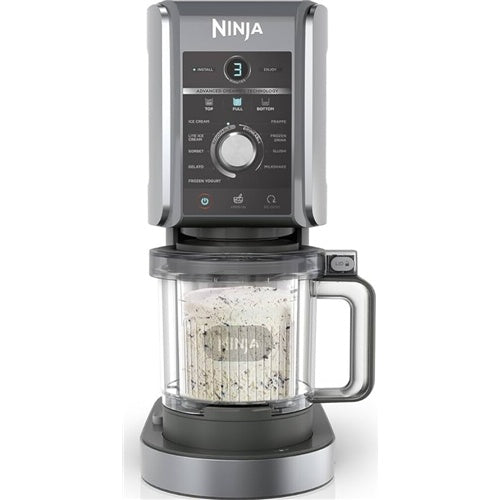 Aparat za pripravo sladoleda Ninja Creami Deluxe NC501EU, za 2100 ml sladoleda, 800 W, črno-srebrn