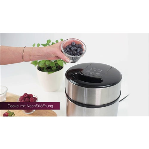Aparat za pripravo sladoleda ProfiCook PC-IC 1140, za 1800 ml sladoleda, 12W, nerjaveče jeklo