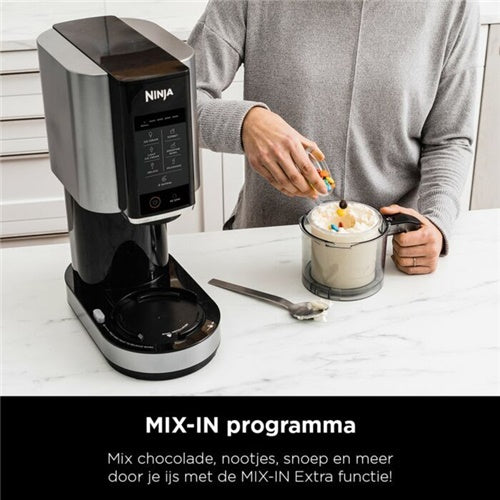 Aparat za sladoled Ninja Creami NC300EU, za 1400 ml, 800 W, črno-srebrne barve