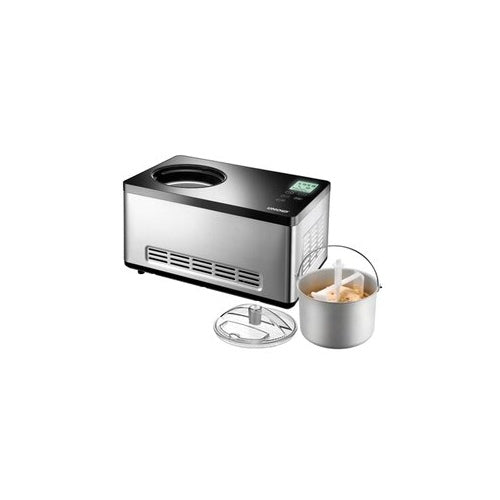 Aparat za sladoled Unold Gusto (nerjaveče jeklo/črna barva, za 2000 ml sladoleda, kompresor 180 W)
