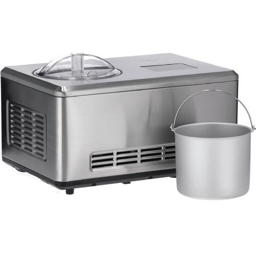 Aparat za sladoled Severin 2 v 1 EZ 7406, s funkcijo jogurta (brušeno nerjaveče jeklo, za 2000 ml sladoleda, kompresor 180 W)