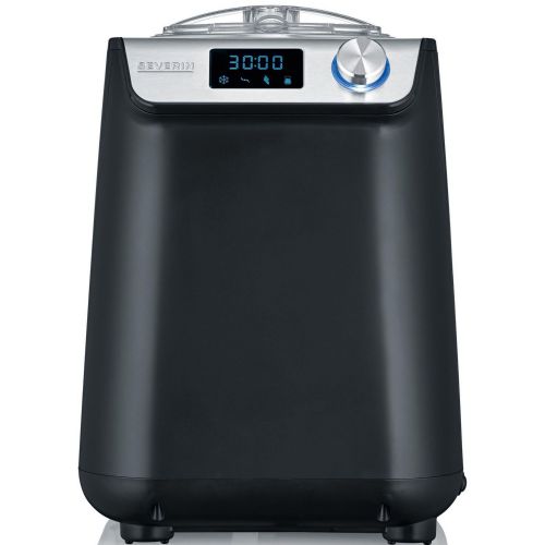 Aparat za sladoled Severin Compact Ice Cream Maker & jogurt EZ 7407 (črna (mat)/srebrna, za 1200 ml sladoleda, kompresor 135 W)