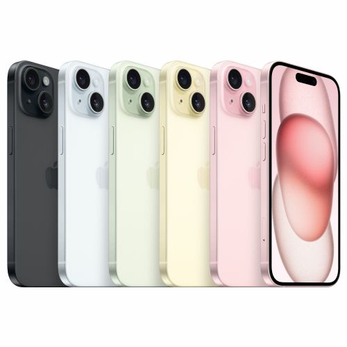 Pametni telefon Apple iPhone 15, 256 GB, rumen