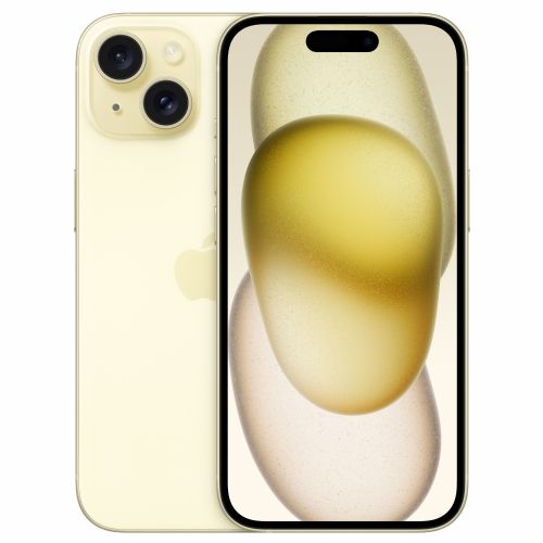 Pametni telefon Apple iPhone 15, 256 GB, rumen