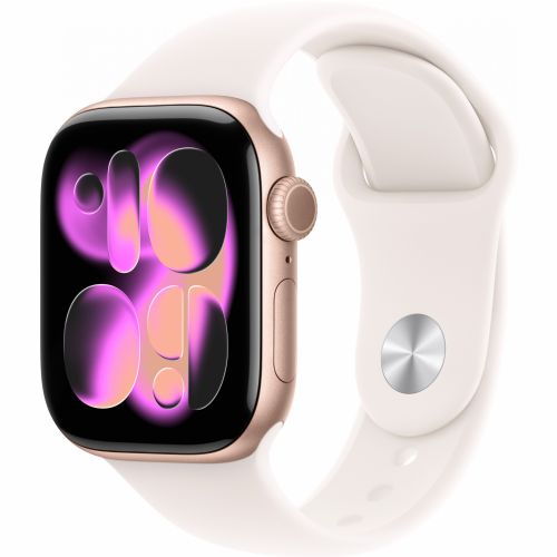 Pametna ura Apple Watch S11 Aluminium 42mm Rosegold (Sportarmband blassrosa) M/L