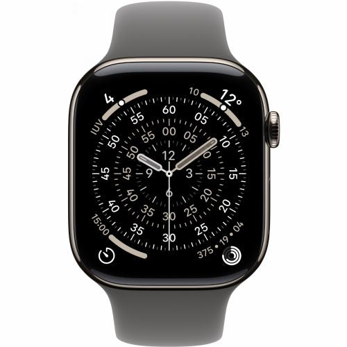 Pametna ura Apple Watch S11 Titan Natur Cellular 46 mm (športni pašček kovinsko siv) M/L