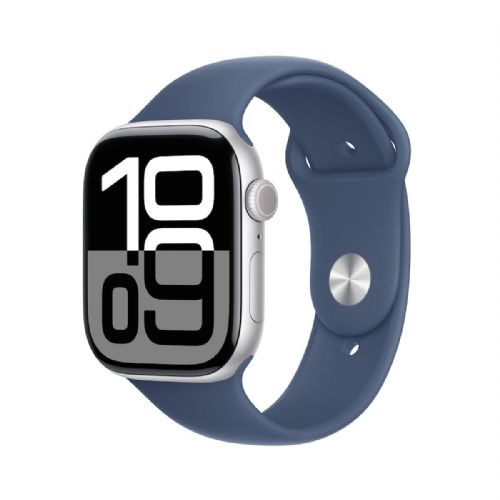Pametni sat APPLE WATCH SERIJA 10 (GPS) 46 MM ALUMINIJSKO KUĆIŠTE S TRAPER SPORTSKIM REMENOM - M/L - SREBRNA