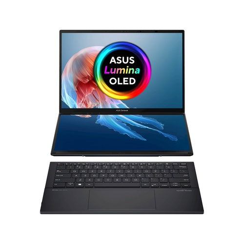 Asus Zenbook Duo UX8406CA-PZ005W prijenosno računalo Intel Ultra 9-285H/32GB/2TB NVMe SSD/35,56 cm (14") OLED WQXGA+/Intel Arc/Win11Home, sivo