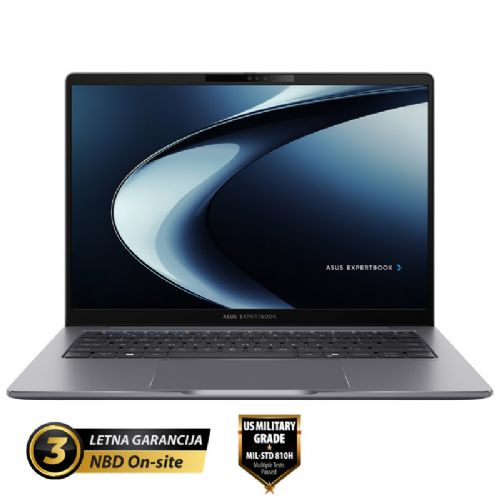 Prenosnik Asus ExpertBook P3 i5-13420H/16GB/SSD 1TB NVMe/35,56 cm (14") FHD+/Win11Home, siva (P3405CVA-WB53D0H)