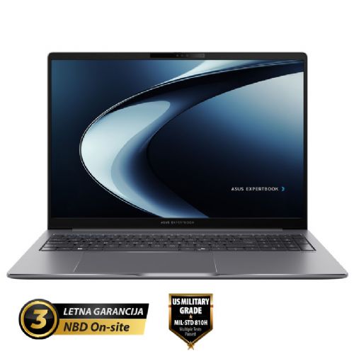 Prenosnik Asus ExpertBook P3 P3605CVA-WB53D0 i5-13420H/16GB/SSD 1TB NVMe/40,6 cm (16") FHD+ 300niti/BrezOS, siva (90NX08C1-M005K0)