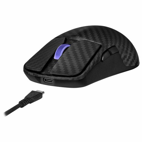 Miška Asus ROG Harpe Ace Extreme, brezžična, 47 g, 42000 DPI, ogljikova vlakna, 8000 Hz