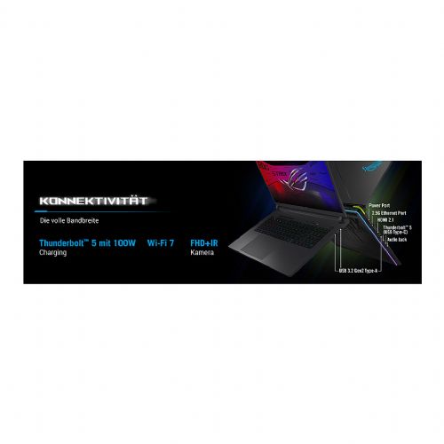 Prenosni računalnik Asus ROG Strix G18 G815LW-S9134W, 18" WQXGA 240Hz, Intel Core Ultra 9 275HX, 32GB RAM, 2TB SSD, RTX 5080,DE, Win11