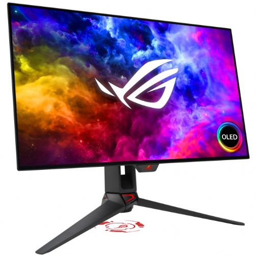 Monitor Asus ROG Swift OLED PG27AQDM 68,58 cm (27"), 450cd/m2, OLED 2560x1440 WQHD G-SYNC compatible 240Hz 0.03ms GTG HDR 2xHDMI 1xDP USB Hub