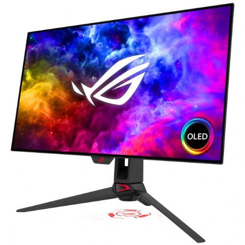 Monitor Asus ROG Swift OLED PG27AQDM 68,58 cm (27"), 450cd/m2, OLED 2560x1440 WQHD G-SYNC compatible 240Hz 0.03ms GTG HDR 2xHDMI 1xDP USB Hub