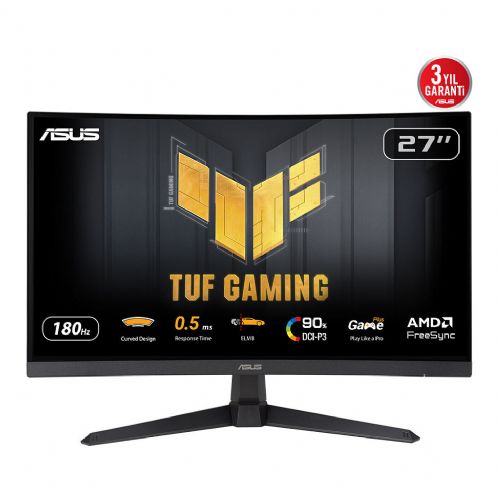 Monitor Asus TUF Gaming VG27WQ3B 68,6 cm (27"), 2560 x 1440 QHD, 16:9, VA, 300cd/m2,1ms, črna