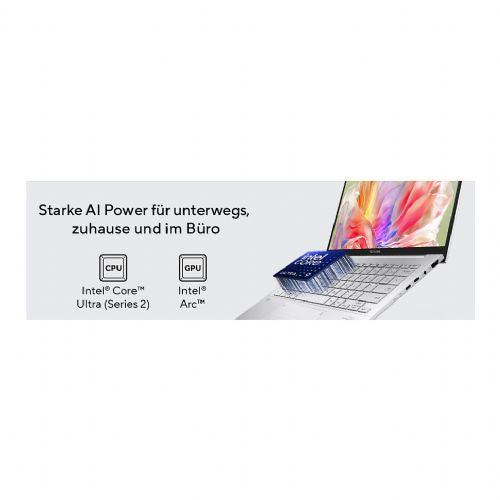 Prenosni računalnik Asus Zenbook 14 UX3405CA-QL637W OLED, WUXGA, i7-255H, 16GB, 1TB SSD, Wi-Fi 7,DE, Windows 11