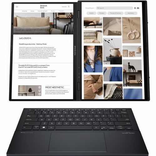Prenosnik Asus Zenbook Duo UX8406MA-QL114W Ultra 5-125H/16GB/SSD 512GB NVMe/35,6 cm (14") WUXGA OLED 550niti/DE/Win11Home