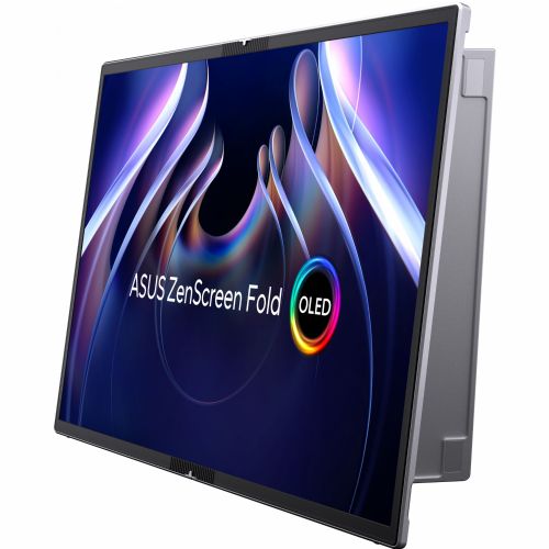 Monitor Asus ZenScreen Fold MQ17QH 43,94 cm (17,3"), 2560 x 1920 QHD, OLED, 500cd/m2, 0,2 ms, crni