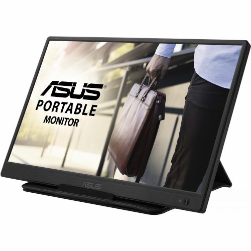 Preuzmite monitor Asus ZenScreen MB165B 39,6 cm (15,6"), 1366 x 768 WXGA, 16:9, TN, 220 cd/m2, 10 ms, crni