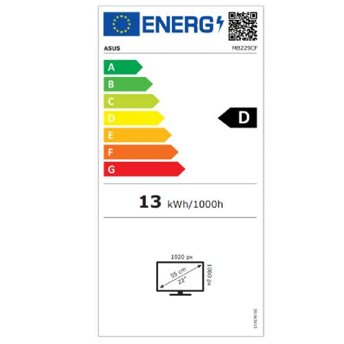 Prenosni monitor Asus ZenScreen MB229CF, 54,61 cm (22"), FHD, IPS, USB-C