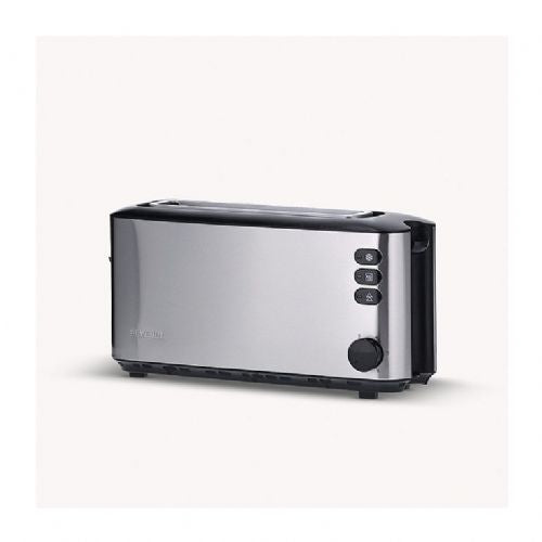 Toaster Severin AT 2515 nerjaveče jeklo, dolga reža, elektronski nadzor, funkcija odmrzovanja, odstranljiva posoda za drobtine