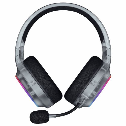 Slušalke Razer Barracuda X Chroma Phantom White brezžične, RGB osvetlitev, virtualni 7.1 zvok, snemljiv mikrofon, 70 ur avtonomije