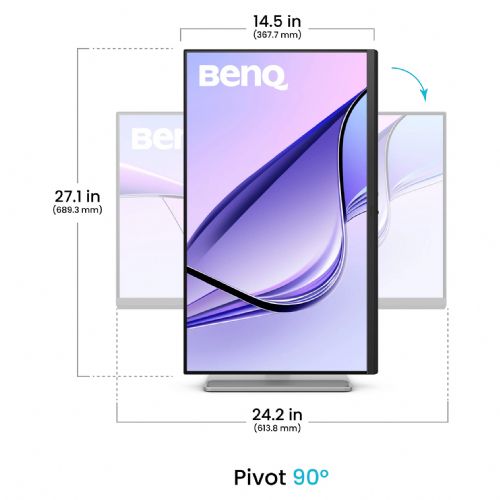 Monitor BenQ MA270UP 27" 4K IPS, HDR10, 99 % sRGB, USB-C 90W, nastavljiva višina