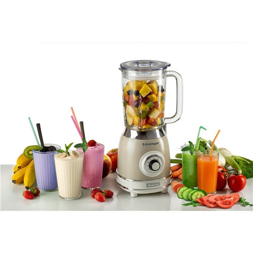 Blender Ariete Standmixer Vintage creme, 1000 W, za 1,5 L, bež