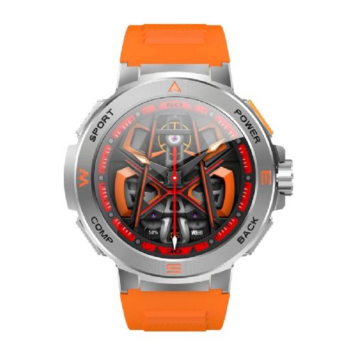 Pametna ura BlitzWolf BW-AT5 AMOLED 1,43" zaslon, Bluetooth klici, merjenje zdravja, športni načini, IP67, oranžna