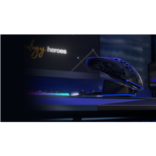 Endorfy LIV Plus bežični gaming miš, uključujući stanicu za punjenje, crni