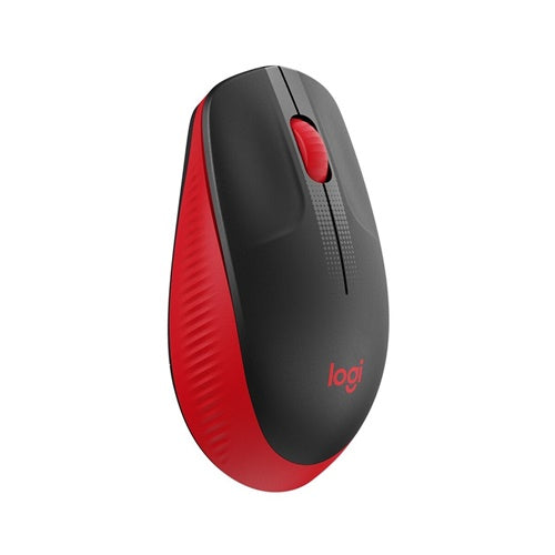 Brezžična miška Logitech M190, črna/rdeča