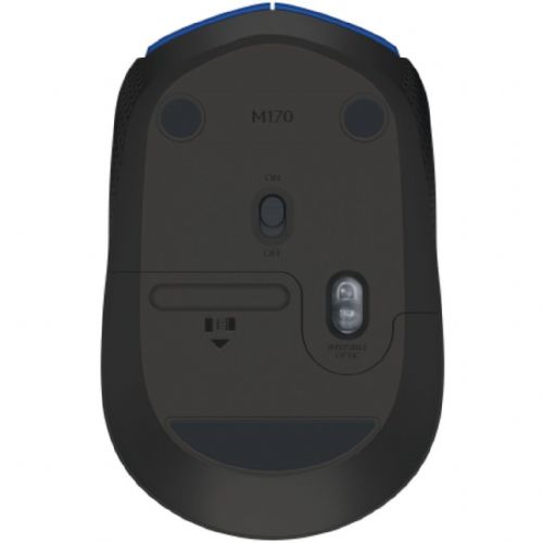 Brezžična miška Logitech M171 (črna/siva, 3 gumbi, za levičarje in desničarje, združljiva z računalniki PC/Mac)