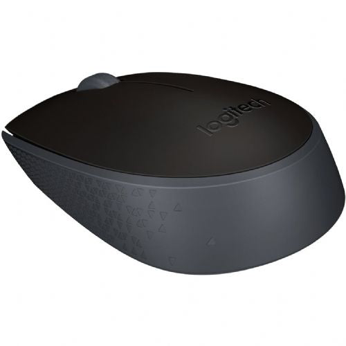 Brezžična miška Logitech M171 (črna/siva, 3 gumbi, za levičarje in desničarje, združljiva z računalniki PC/Mac)