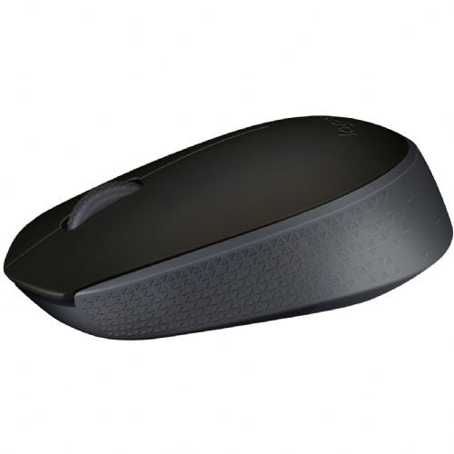 Brezžična miška Logitech M171 (črna/siva, 3 gumbi, za levičarje in desničarje, združljiva z računalniki PC/Mac)