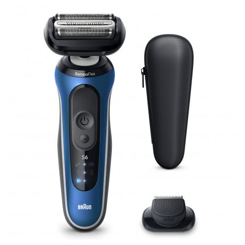 Brivnik Braun Series 6 62-B1200s, litij-ionska baterija, 60 min delovanja, mokro/suho britje, 3 fleksibilni brivski elementi, natančni prirezovalnik