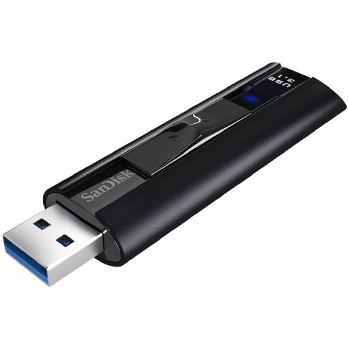 USB 256GB SanDisk Extreme PRO CZ880, USB 3.2 Gen 1, hitrost branja 420 MB/s, hitrost pisanja 380 MB/s, aluminij, zaščita z geslom