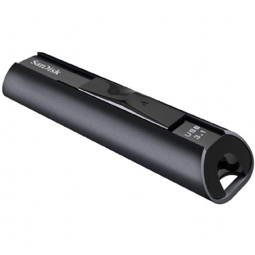 USB 256GB SanDisk Extreme PRO CZ880, USB 3.2 Gen 1, hitrost branja 420 MB/s, hitrost pisanja 380 MB/s, aluminij, zaščita z geslom