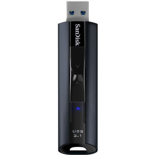 USB 256GB SanDisk Extreme PRO CZ880, USB 3.2 Gen 1, hitrost branja 420 MB/s, hitrost pisanja 380 MB/s, aluminij, zaščita z geslom