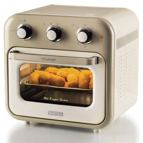 Cvrtnik in mini pečica Ariete Vintage Beige, 1350 W, za 16 L, bela/bež