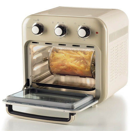 Cvrtnik in mini pečica Ariete Vintage Beige, 1350 W, za 16 L, bela/bež
